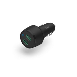 ŁADOWARKA SAMOCHODOWA GAN PD/QC 45W (2X USB-C), CZARNA  /002016320000/