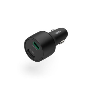 ŁADOWARKA SAMOCHODOWA 32W, PD/QC (1X USB-C, 1X USB-A), CZARNA  /002016900000/
