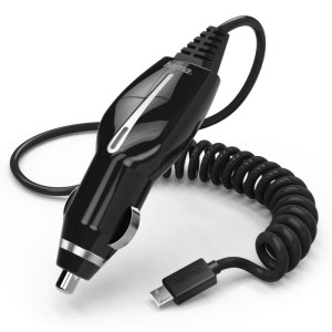 ŁADOWARKA SAMOCHODOWA, MIKRO USB, 1,2 A CZARNA  /001736050000/