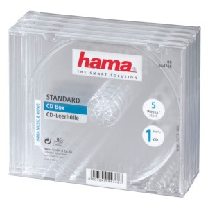 OPAKOWANIE  CD-BOX 5 SZT. PRZEZROCZYSTE  /000447480000/