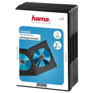 PUDEŁKO PODWÓJNE DVD CZARNE 5- PAK  /000512940000/