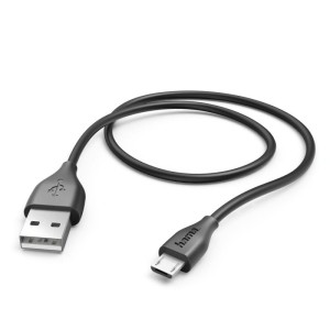 KABEL ŁADUJĄCY/DATA MICRO USB 1,5M, CZARNY  /001235780000/