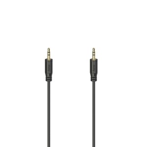 KABEL JACK 3,5MM - JACK 3,5MM FLEXI 0,75M, CZARNY  /002007250000/