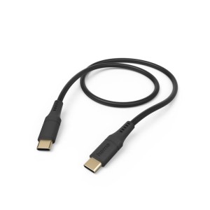 KABEL ŁADUJĄCY/DATA "FLEXIBLE", USB-C - USB-C, 1,5M, SILIKON, CZARNY  /002015760000/