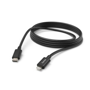 KABEL ŁADUJĄCY/DATA TYP-C/LIGHTNING 3,0M CZARNY  /002015990000/