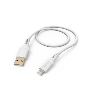 KABEL ŁADUJĄCY/DATA "FLEXIBLE", USB-A - LIGHTNING 1,5M, SILIKON, BIAŁY  /002015680000/