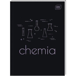 Brulion tematyczny A5/80 kratka 70g z marginesem INTERDRUK chemia czarny 1szt. /BRA580#CHE2/