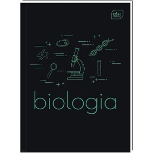 Brulion tematyczny A5/80 kratka 70g z marginesem INTERDRUK biologia czarny 1szt. /BRA580#BIO2/
