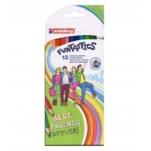 Kredki ołówkowe 12 kolorów EDDING BEST FRIEND FOREVER /5/12/B AX-3567/
