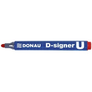 Marker permanentny okrągły 2,0-4,0mm DONAU D-SIGNER czerwony /7371001-04PL/