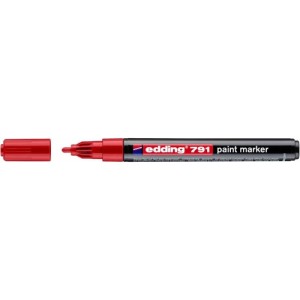 Marker olejowy EDDING 791, 1-2 mm czerwony  /791/002/CZ ED/
