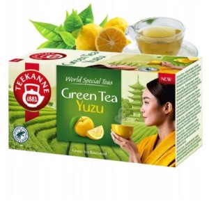 Herbata zielona kopertowana TEEKANNE YUZU z zawieszką 20szt. /79656/