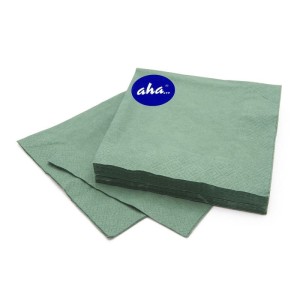 Serwetki trójwarstwowe 33x33 AHA zielone 20szt. /AHAK-600220/