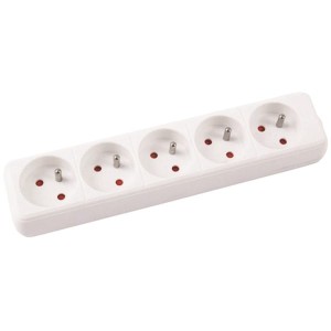 Przedłużacz OFFICE PRODUCTS, 5 gniazd 3m z uziemieniem biały /13115321-14/