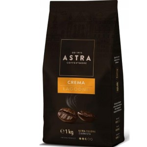 Kawa ziarnista 1,0kg ASTRA łagodna CREMA