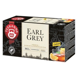 Herbata czarna kopertowana TEEKANNE EARL GREY LEMON cytryna z zawieszką 20szt. /67728/