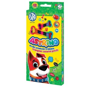 Kredki ołówkowe trójkątne 12 kolorów ASTRINO /312221004/