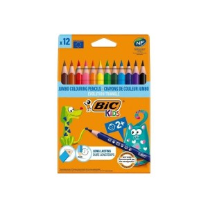 Kredki ołówkowe trójkątne JUMBO 12 kolorów BIC KIDS /82973511/