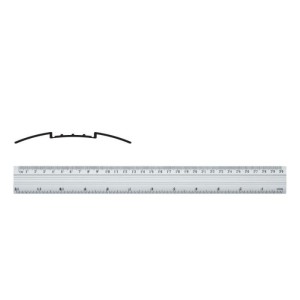 Linijka aluminiowa 30cm GRAND GR-112-30 /130-1322/