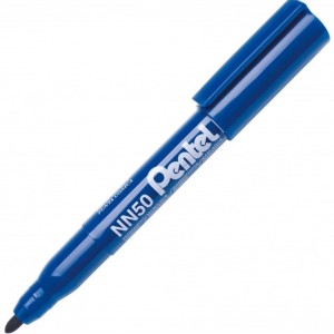 Marker permanent okrągły NN50 1mm ekologiczny PENTEL niebieski 1szt. /NN50-C-XXI/
