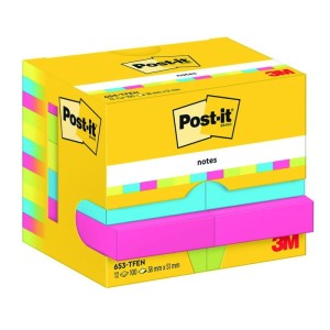 Notes samoprzylepny 38x51mm 12x100 kartek 653-TFEN paleta energetyczna 3M POST-IT /3M-7100290179/