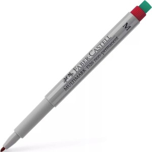 Marker foliopis/do CD 1,0mm M okrągły FABER CASTELL MULTIMARK OHP z gumką czerwony 1szt. /FC152621/