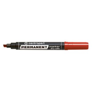 Marker permanentny ścięty 2,0-5,0mm DRY SAFE INK 8516 CENTROPEN czerwony 1szt. /8516/