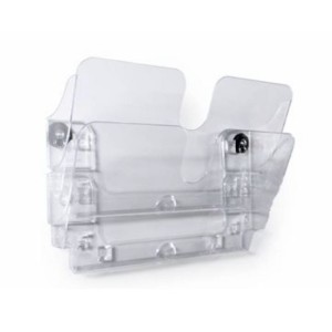 Pojemnik na ulotki DURABLE A4 poziomy magnetyczny z dwiema przegródkami FLEXIPLUS 2 transparentny 1szt. /1709022400/