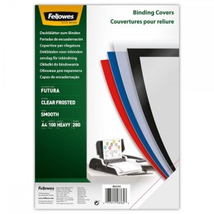 Okładka do bindowania A4 280mic FELLOWES transparentna matowa 100szt. /5376501/