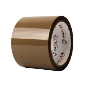 Taśma pakowa 75mm x 60y kauczuk naturalny SOLVENT MOLTA brązowa 1szt.