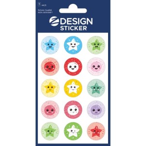 Naklejki Z-DESIGN brokatowe - gwiazdki 15szt. /4425/