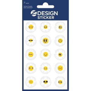 Naklejki Z-DESIGN błyszczące - kwiatki AVERY ZWECKFORM 15szt. /4429/