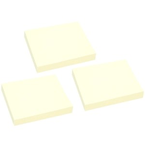 Notes samoprzylepny 40x50mm (38x51mm) 1x100 kartek pastelowy żółty TRES /NOTZ5040/