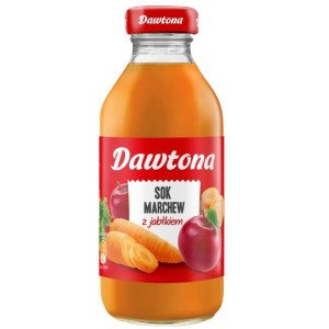Sok DAWTONA 300ml marchew z jabłkiem butelka szklana 1szt.