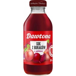 Sok DAWTONA 300ml Z burakiem i jabłkiem butelka szklana 1szt. /44867/
