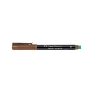 Marker foliopis/do CD 0,6mm F okrągły FABER CASTELL MULTIMARK brązowy 1szt. /151378FC/
