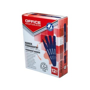 Marker permanentny okrągły OFFICE PRODUCTS niebieski /17071211-01/