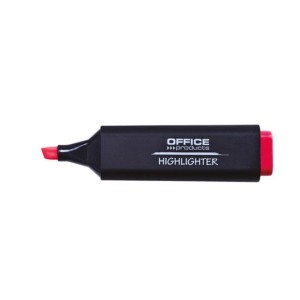 Zakreślacz OFFICE PRODUCTS czerwony 1szt  /17055211-04/