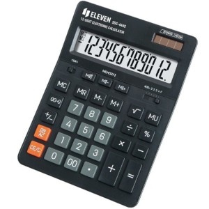 Kalkulator 12 pozycyjny ELEVEN SDC-444X-BK czarny /CI-SDC444S/
