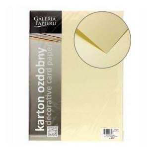 Papier ozdobny A4/220g Premium millenium kremowy ARGO 20szt. /200702/