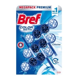 Zawieszka do WC BREF BLUE ACTIVE chlorine 3x50g  /HG-018226/