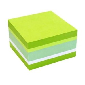 Notes samoprzylepny 75x75mm (76x76mm) 450 kartek fluo bazylia mix kolorów TRES 1szt. /KOSF75/BAZ/