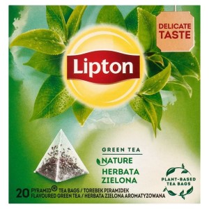 Herbata zielona LIPTON GREEN TEA NATURE piramidki 20szt.
