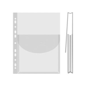 Koszulka zawieszkowa na katalogi z klapką górną A4 170mic krystaliczna DONAU 12szt /1775001PL-00/