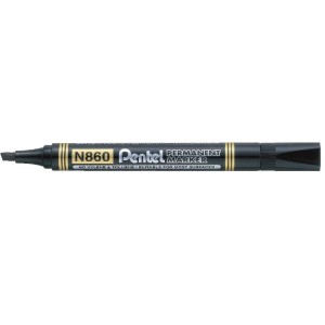 Marker permanentny ścięty 1,2-4,5 mm PENTEL N860 czarny /N860-A/