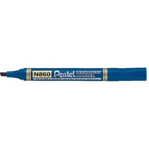 Marker permanentny ścięty 1,2-4,5 mm PENTEL N860 niebieski /N860-C/