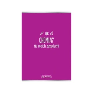 Zeszyt tematyczny A5/60 kratka 70g posiada adresówkę CHEMIA HERLITZ /0009577412/