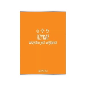 Zeszyt tematyczny A5/60 kratka 70g posiada adresówkę FIZYKA HERLITZ /0009577420/