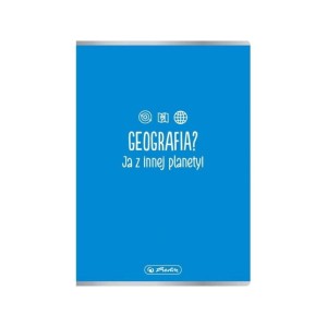 Zeszyt tematyczny A5/60 kratka 70g posiada adresówkę GEOGRAFIA HERLITZ /0009577354/