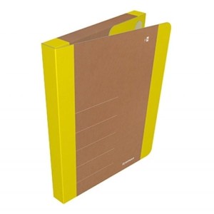 Teczka skrzydłowa na rzepy A4 3cm DONAU LIFE żółta 1szt. /2074001FSC-11/